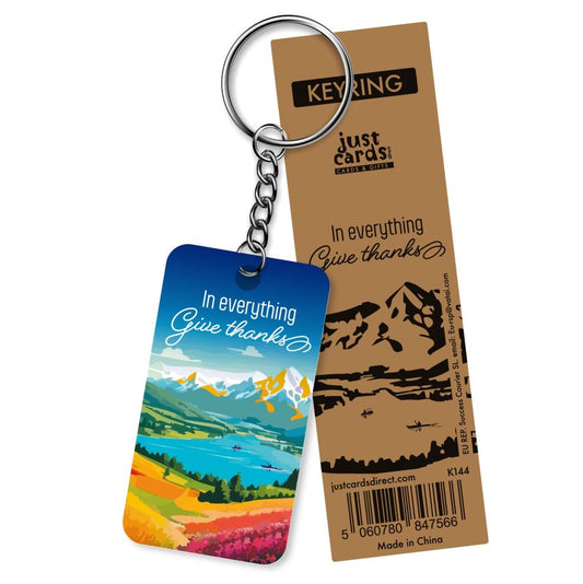In Everything Give Thanks Keyring