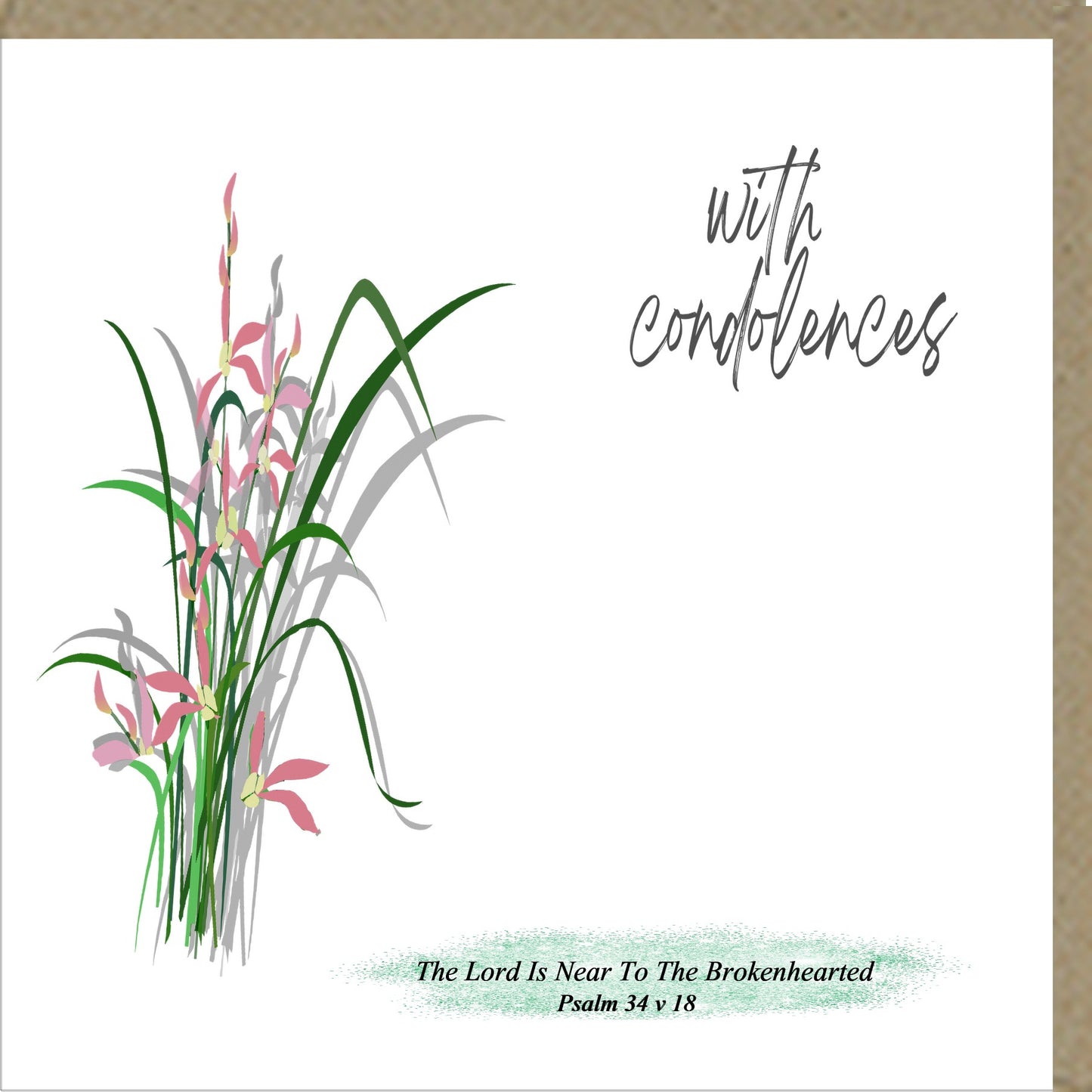 With Condolences - Sympathy Card