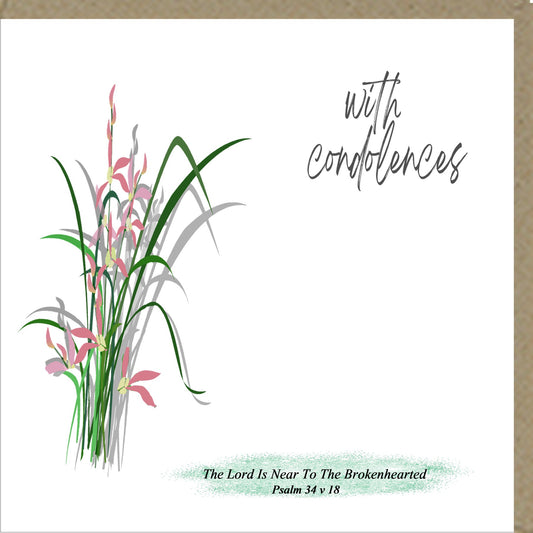 With Condolences - Sympathy Card