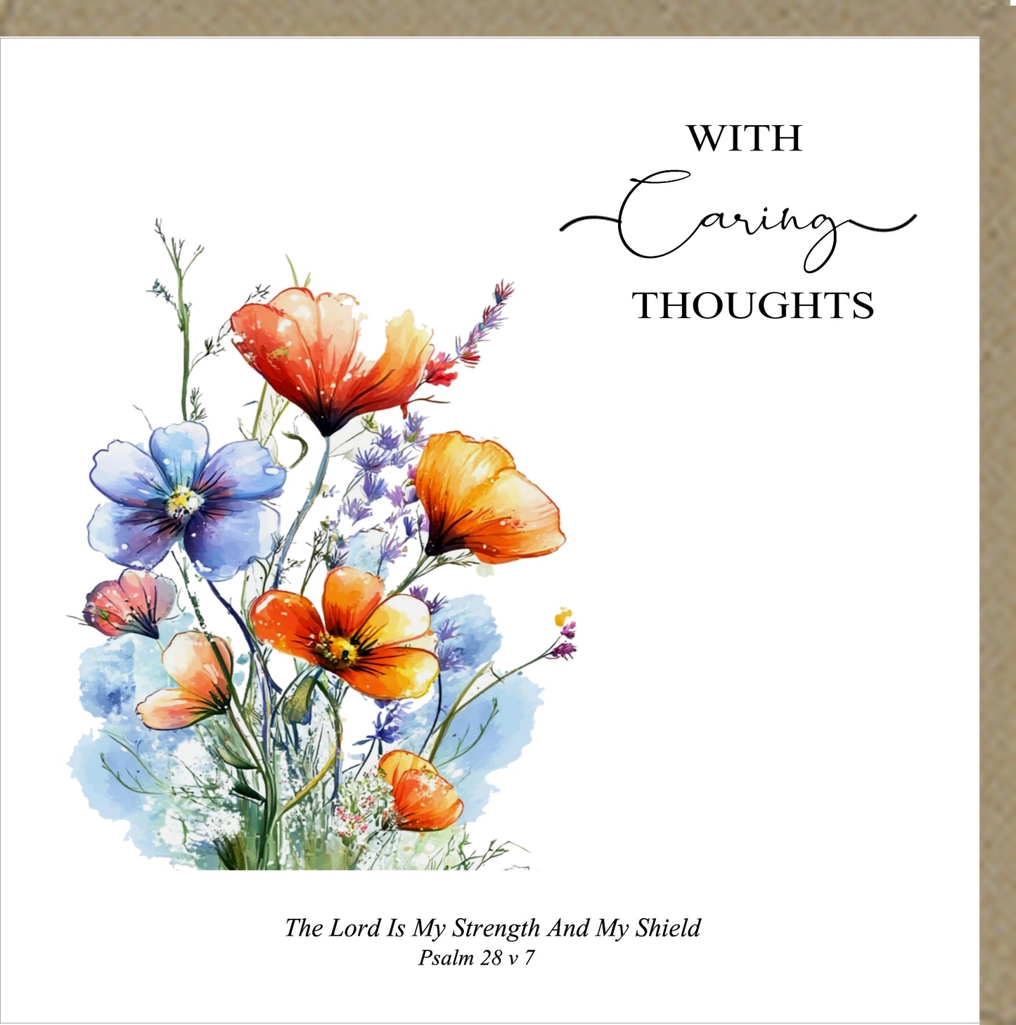 Thinking of you Card - With caring thoughts