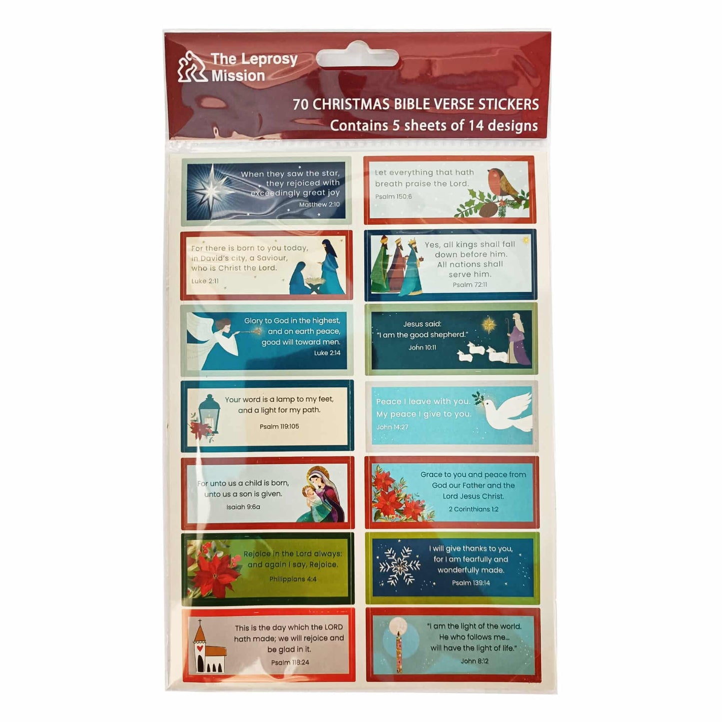 Stickers - 70 Christmas Bible Verse Stickers