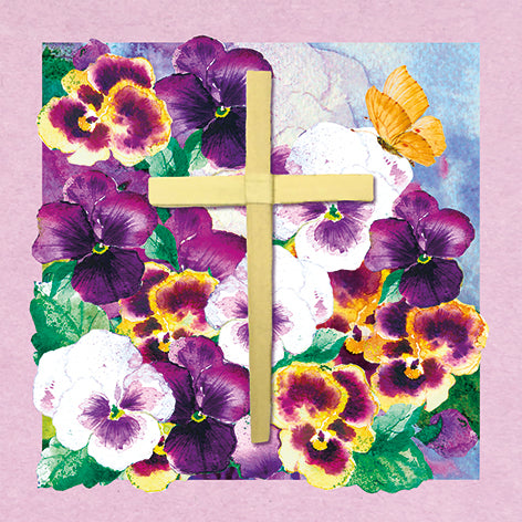 Easter Pansies - Easter Cards - Pack of 5