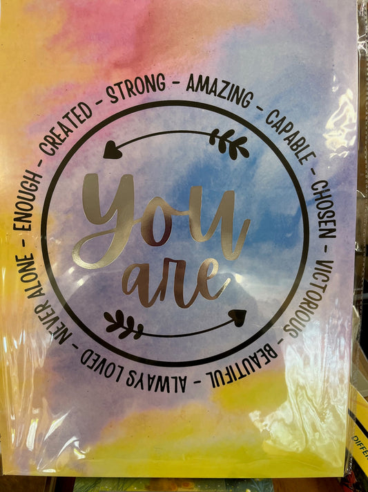 A3 Poster - You Are  by Lesley Hollingworth