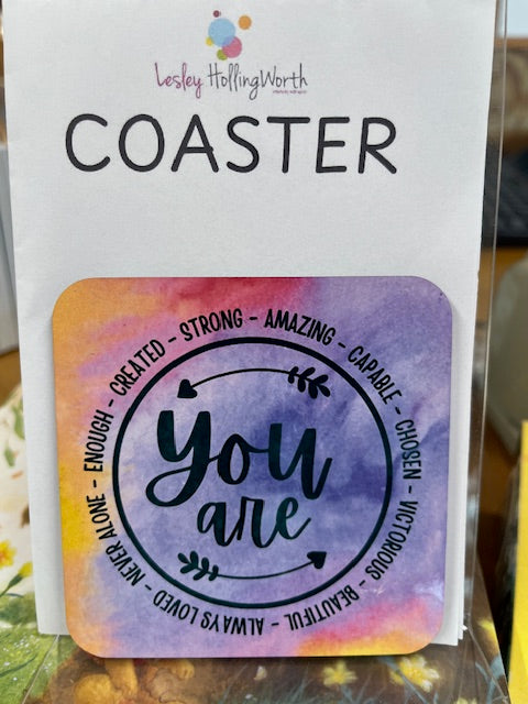 Coaster - You Are - by Lesley Hollingworth
