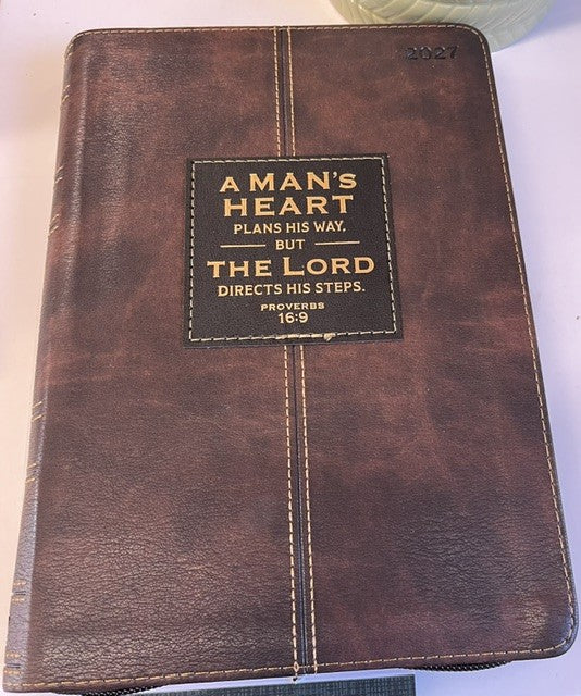 Executive Planner 2027 - A Man's Heart Plans His Way but the Lord directs his steps  Proverbs 16 v 9