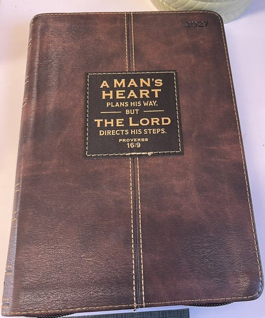 Executive Planner 2027 - A Man's Heart Plans His Way but the Lord directs his steps  Proverbs 16 v 9