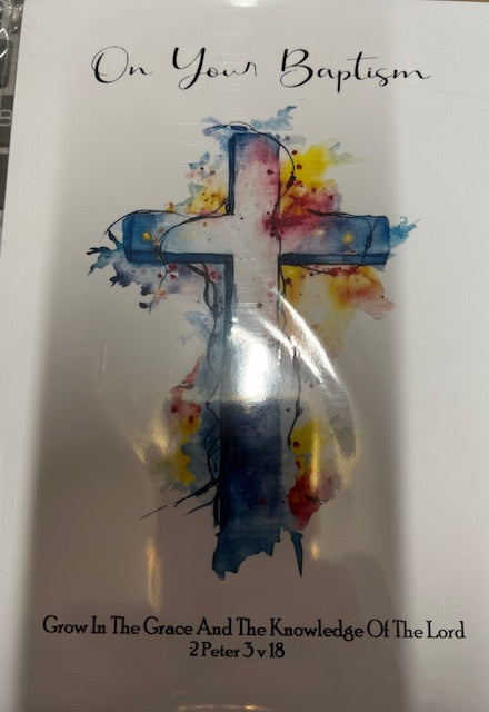 Blank Baptism Card - On your baptism