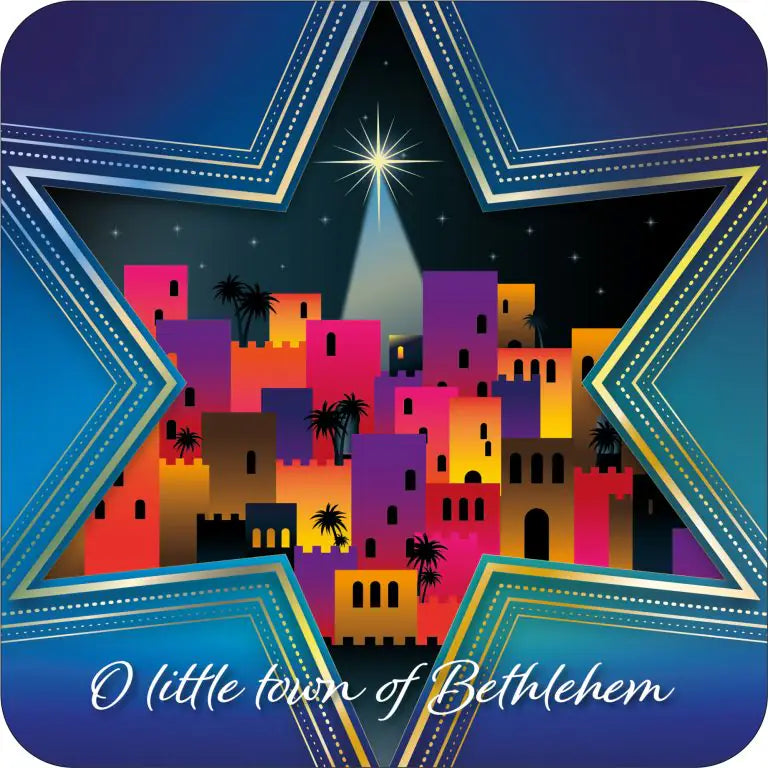 Christmas Little Town of Bethlehem Coaster