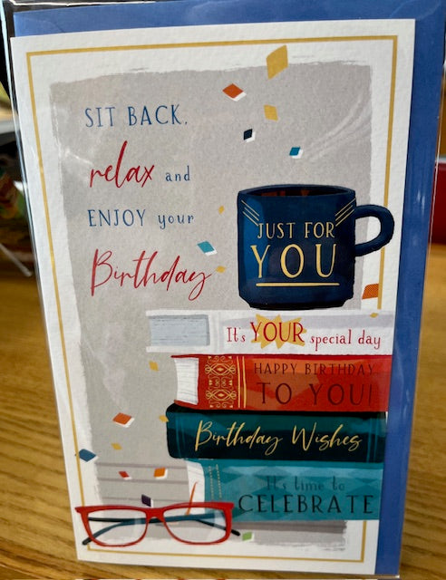 Card - Birthday - Books