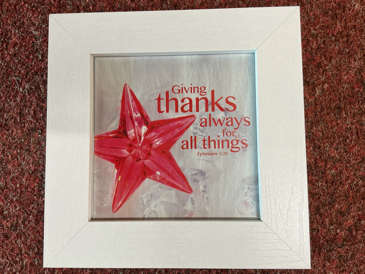 Giving Thanks Framed Print