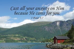 Cast All Your Anxiety - Card