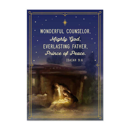 Wonderful Counselor  - Dayspring Christmas Cards - Box of 16