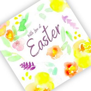 Easter Cards - Easter Pastel Flowers - Pack of 10