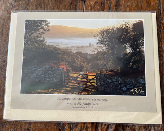 Blank Card - Field Gate