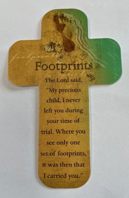 Christian Art Bookmarks - Footprints