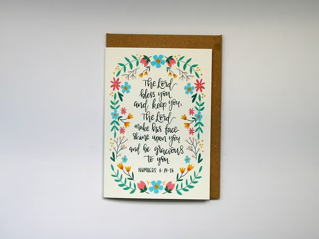 The Lord Bless you Blank Card