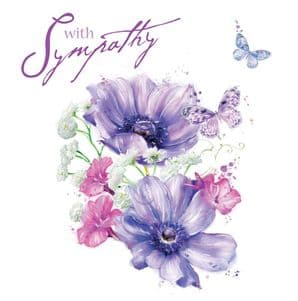 With Sympathy Card - Floral
