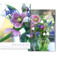 Leonard Smith Notecards - Blank - Helebore Arrangement