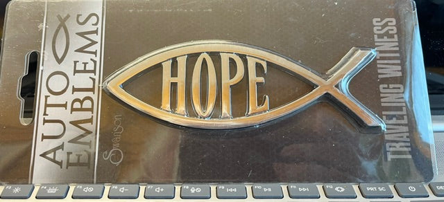 Icthus Car Emblem -  Hope