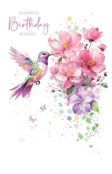 Happiest Birthday - Hummingbird