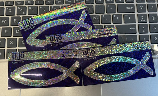 Icthus Sparkly Sticker