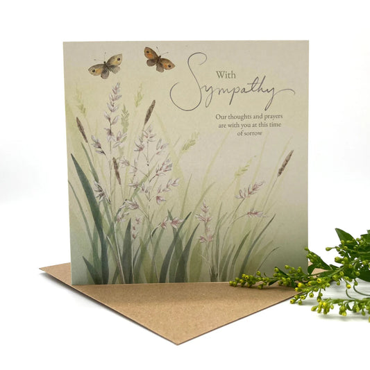 Sympathy Pastures Christian Sympathy Card