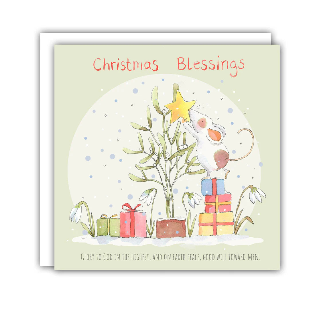 Mistletoe Mouse - Christmas Cards