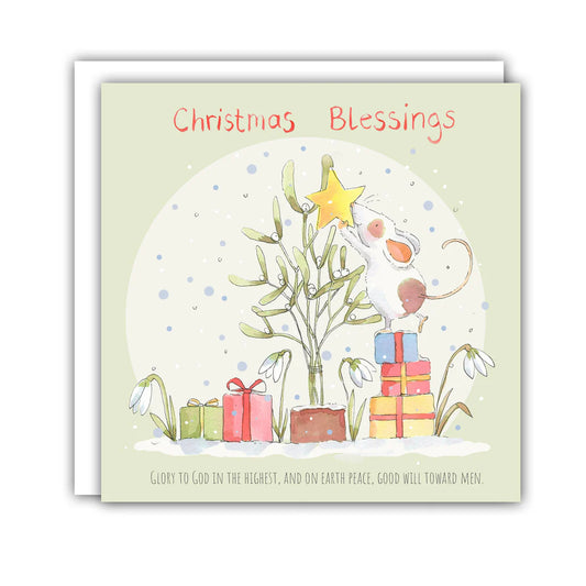 Mistletoe Mouse - Christmas Cards