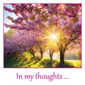 In my thoughts - card