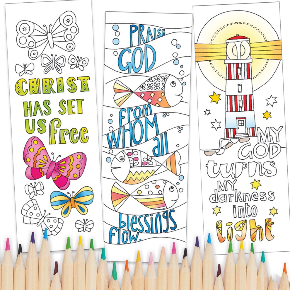 10 Images of Joy - Bookmarks to colour
