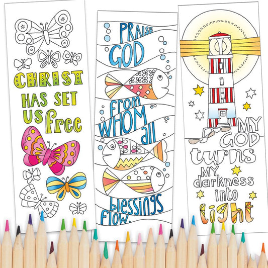 10 Images of Joy - Bookmarks to colour