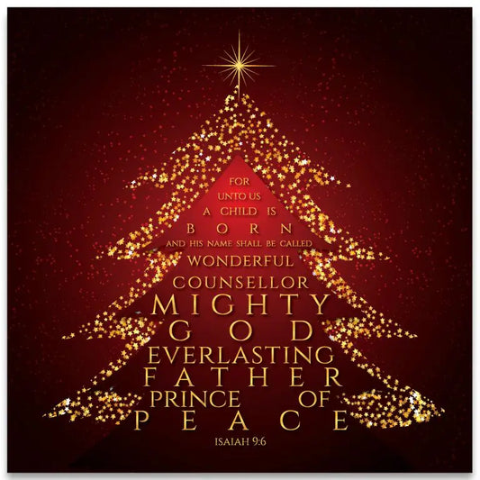 He shall be Called - Tree - Luxury Christmas Cards
