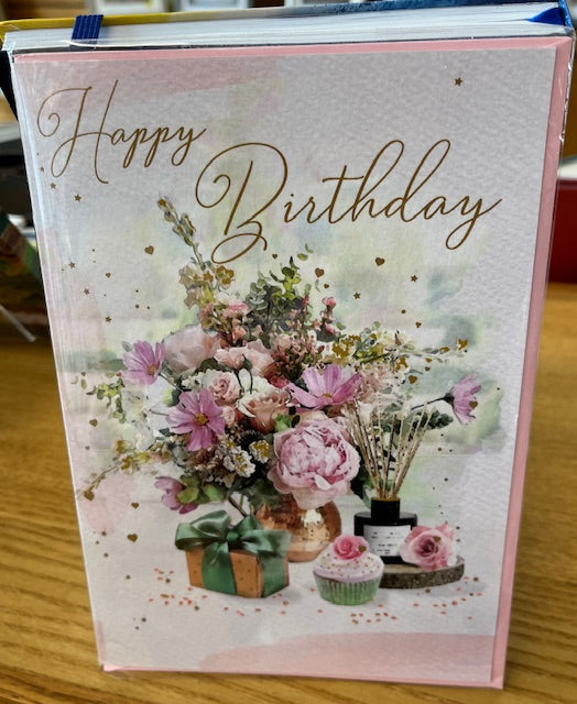 Card - Birthday - Pink Floral
