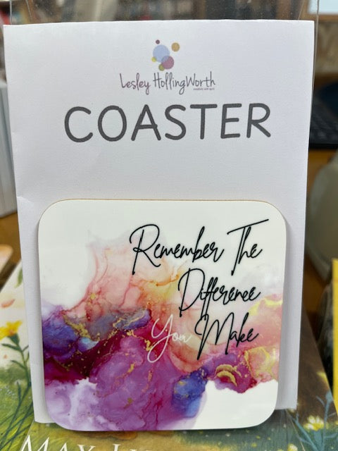 Coaster - Difference You Make by Lesley Hollingworth