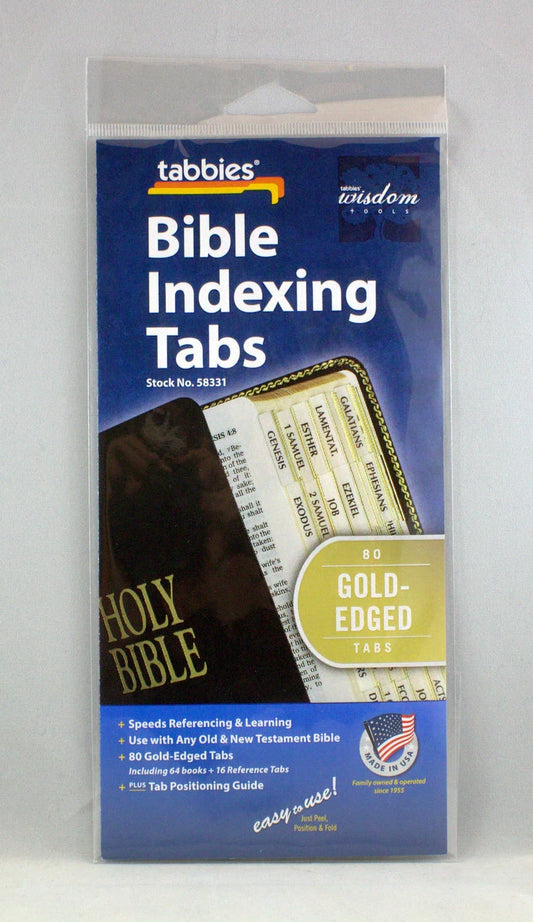 Bible Indexing Tabs - Gold