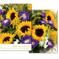 Leonard Smith Note Cards - Blank - Sunflowers