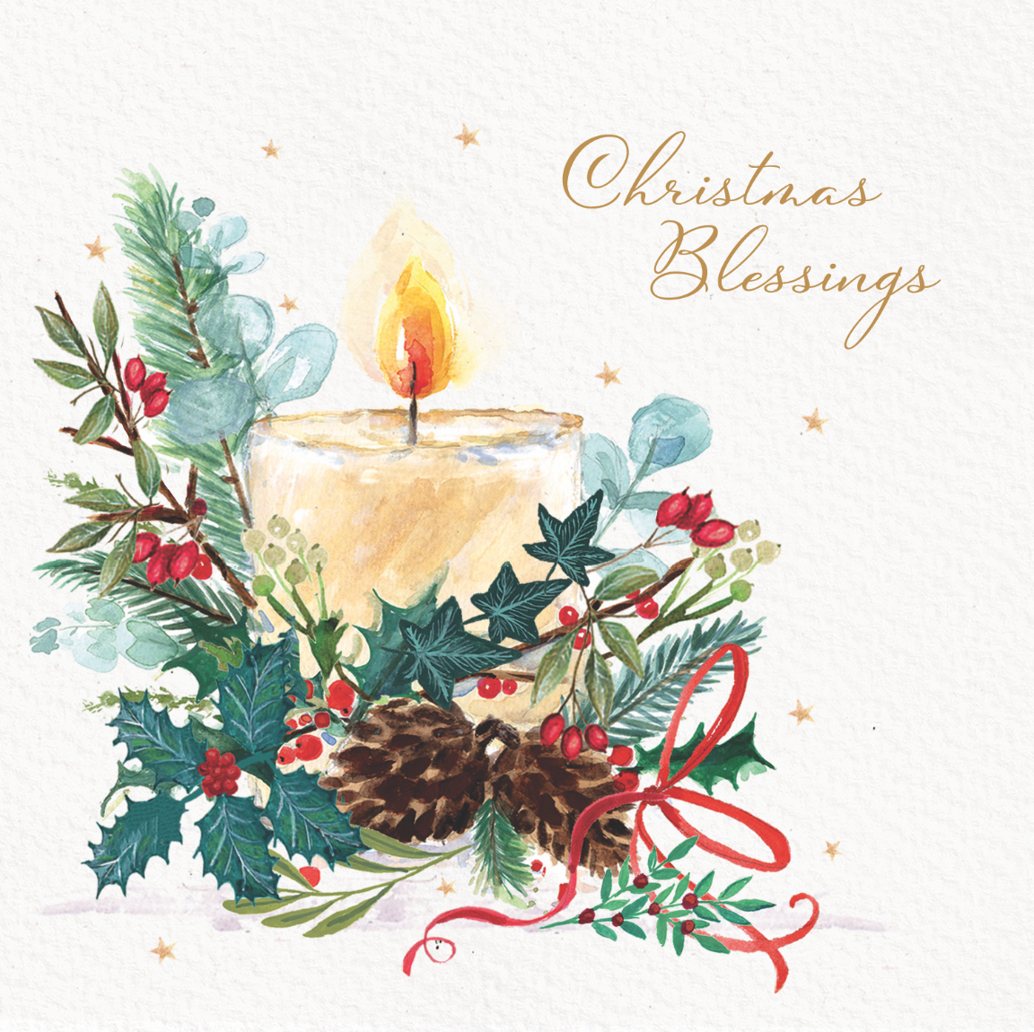 Christmas Blessings Candle  - Christmas Cards  - Tear Fund