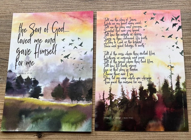 A6 Double-Sided Encouragement Card - the Son of God loved me