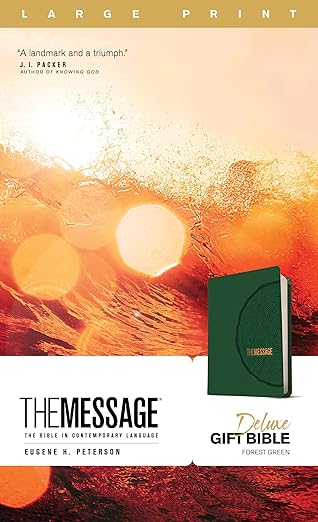The Message - Deluxe Gift Bible - Large Print