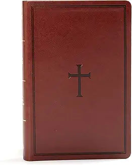 KJV Large Print, Personal Size, Reference Bible - Brown - Thumb Index