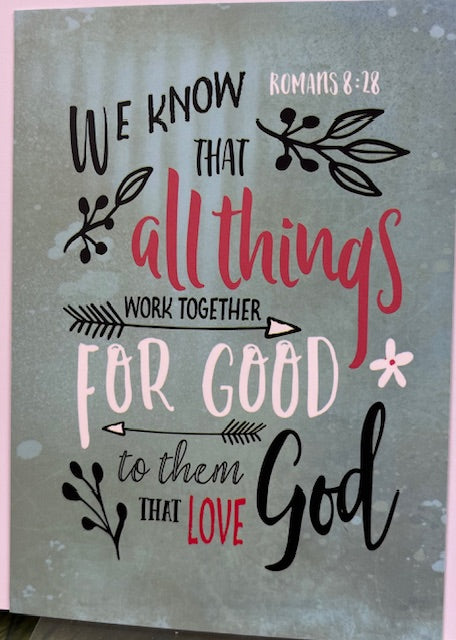 A6 Double Sided Encouragement Card - We know that