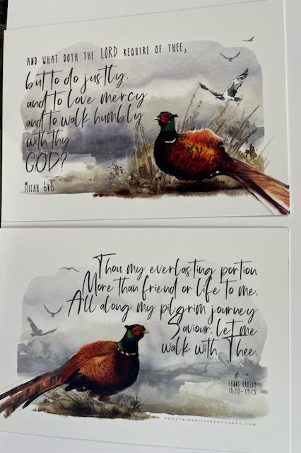 A6 Double Sided Encouragement Card - And what doth the Lord require