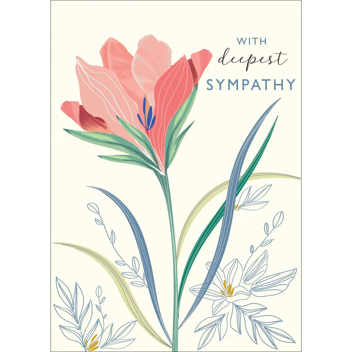 Greeting Card - Sympathy - With deepest sympathy