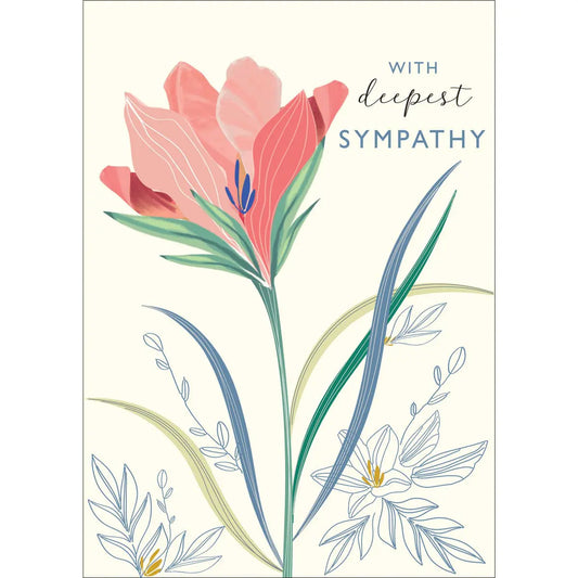 Greeting Card - Sympathy - With deepest sympathy