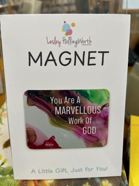 Fridge Magnet - You are a Marvellous Work of God - Lesley Hollingworth